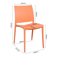 Chaise de loisirs à la mode FANTIAN/chaise en plastique avec dossier Design moderne pour chaise de cafétéria scolaire
