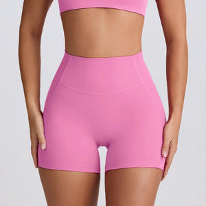 GCWAVE Peach hip pantalon de yoga serré sans couture pour le contrôle du ventre pantalon de course à pied sport pantalon de fitness à séchage rapide short trois-quarts - Product Image 1