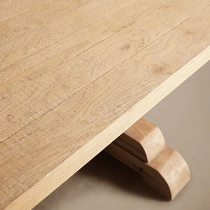 Mesa de Comedor Moderna de Madera Maciza Natural, Mesa de Cocina Rectangular Grande Personalizada, para Comedor, Sala de Estar - Product Image 6