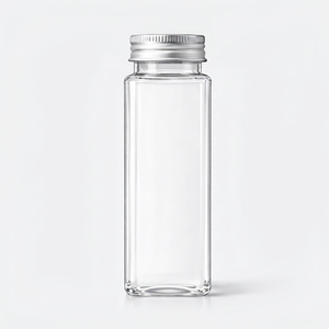 Envase PET Cuadrado de 500 ml con Tapa de Rosca de Aluminio de 55 mm, Reutilizable, Impresión Serigráfica OEM, Envase para Bebidas para América - Product Image 1