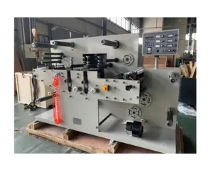 GP-320YII Semi-Automatische Rol Om Roterende Matrijzen Snijmachine Te Rollen Met Torentje Rewinder Machine