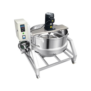Marmite de Cuisson Électrique Industrielle Grande Capacité en Acier Inoxydable avec Agitateur Multifonctionnel pour Sauces aux Fruits, Sirops et Confitures - Product Image 1