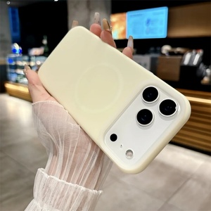 เคสโทรศัพท์ซิลิโคนเจลลี่แบบด้านหรูหรา พร้อมแม่เหล็ก สำหรับ iPhone 17 Air 16 15 14 13 12 11 Plus Pro Max รองรับการชาร์จไร้สาย - Product Image 5