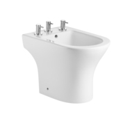 Ensemble de toilettes à deux pièces avec bidet sur pied, vente chaude en Argentine, CE Tornado Flush, sanitaire mural, chasse d'eau directe
