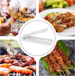 Utensilio de Cocina de Plástico ABS, Pinchos para Kebab Reutilizables con Mango Largo para Barbacoa, para Acampar al Aire Libre - Product Image 6