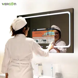 Vercon sviluppato touch screen intelligente specchio tv display Android personalizzato intelligente specchio magico intelligente specchi con wifi
