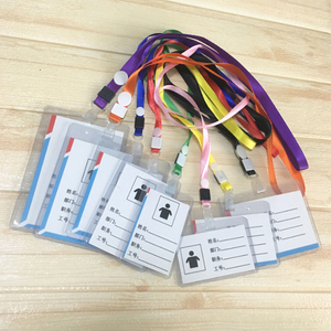 Benutzer definierte hochwertige PVC Hard <span class=keywords><strong>Card</strong></span> Case Kunststoff ID-Karten halter mit Lanyard - Product Image 4