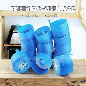 Chất Lượng Cao 55Mm PE Nhựa Splash-Proof Không Tràn Mũ Dễ Dàng Mở End 19 Lít 20 Lít 19 Lít 5Gallon Nước Chai <span class=keywords><strong>Cap</strong></span> Cup - Product Image 2