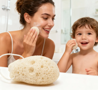 Éponge de Bain Exfoliante en Konjac Multicolore en Forme de Coccinelle, Emballage Personnalisé, Style Tendance pour Adultes et Enfants, Soin Corporel