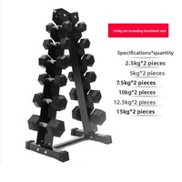 Support de rangement hexagonal pour haltères de type A, durable, pour 3-4-5-6-8-10 paires, pour haltères triangulaires de gym, pour la maison ou usage commercial