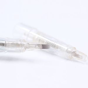Biomaser 10 Uds 9U cartuchos de agujas de tatuaje agujas de <span class=keywords><strong>cartucho</strong></span> de maquillaje permanente para máquina de tatuaje Kit aguja de cejas - Product Image 5