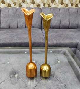 Meilleure Offre 2026 : Bougeoirs en Métal Doré Style Vintage Façonnés à la Main pour le Saké - Product Image 4