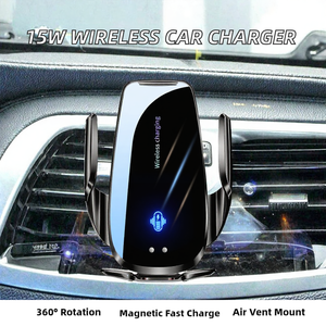 Cargador Inalámbrico Magnético para Auto de 15W con Rotación de 360 Grados y Botón Táctil de Material ABS, Soporte de Carga Automática para Rejilla de Ventilación - Product Image 2