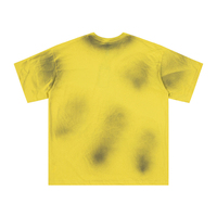 Lettre T-shirt à manches courtes Homme Street Niche Design Paint Tie-dye T-shirt graphique demi-manches T-shirts graphiques Homme