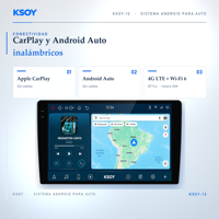 KSOY Android 16 Autoradio pour le remplacement de l'audio dans les voitures, pour les distributeurs et les grossistes