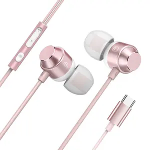 Nieuwkomers Type C In Ear Oortelefoon Met Microfoon Wired Type C Oortelefoon Magnetische Ontwerp Lage Latency