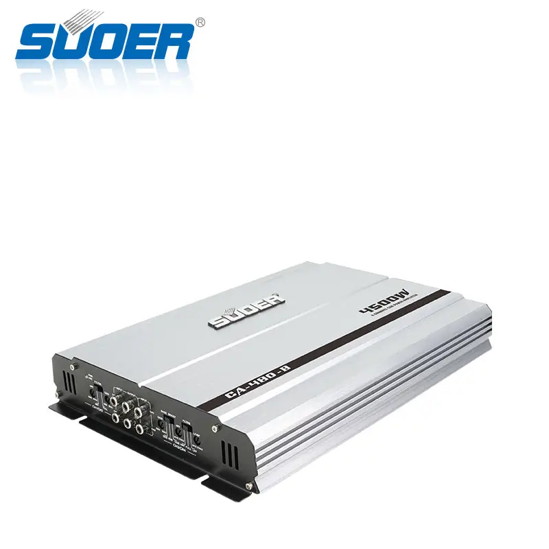 Suoer เครื่องขยายเสียงรถยนต์ CA-480-B,เครื่องขยายเสียงรถยนต์แอมป์12V 4500W 4ช่อง