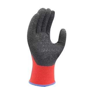 Guantes de Seguridad SIKE con Goma Impermeable, Resistentes al Aceite y Antideslizantes, Guantes de Látex Rojo Arrugado - Product Image 5