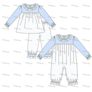 Enfant en bas âge fille vêtements coton pater col pan bébé filles robes 2-12 enfants vêtements enfants filles robes Saint Valentin - Product Image 4