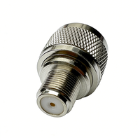 Adaptateur coaxial RF en laiton, prise mâle de type N vers prise femelle de type F |   Connecteur adaptateur pour câble coaxial, routeur, antenne TV