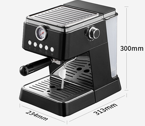 Máquina de Espresso Semiautomática Estilo Italiano para Uso Doméstico, Todo en Uno, con Espumador de Leche, Control de Temperatura, 1300W, Vaporizador - Product Image 4