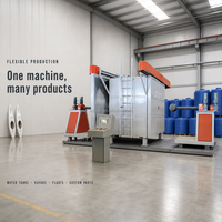 Machine de moulage rotatif industrielle avec roulement, puissance 65 kW, personnalisable selon la capacité en litres, options de tension 220 V/380 V/110 V