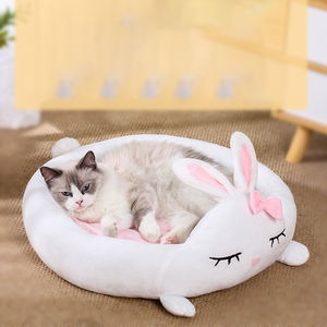 Groothandel Schattige Eendenwalvis Konijn Ontwerp Korte Pluche Hond Kat Slaapbed - Product Image 5