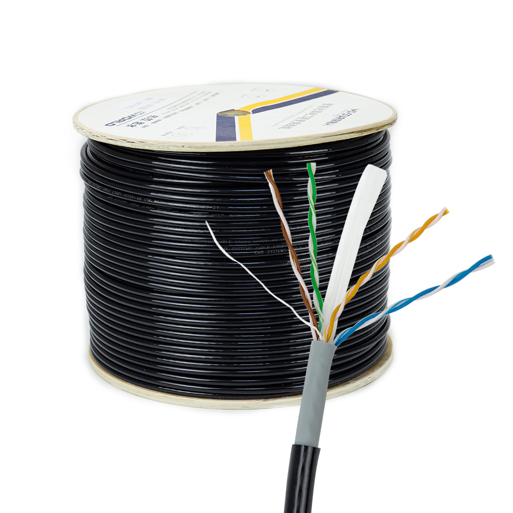 Cost Effective UTP Cat6A Ethernet Cable 100m Oxygen Free Copper 500Mhz 10Gbps Video Conferencing High Quality