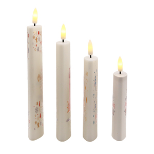 4inch Trắng Bảng trang trí <span class=keywords><strong>LED</strong></span> Candle - 3D thực sáp ngọn lửa với điều khiển từ xa cho lễ hội/hàng ngày - Product Image 4