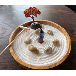 พระพุทธรูปนั่งสมาธิในสวนเซนจิ๋วแบบเอเชีย พร้อมต้นบอนไซ งานประติมากรรมเรซิ่น สำหรับตกแต่งบ้าน สไตล์พุทธศาสนา - Product Image 5