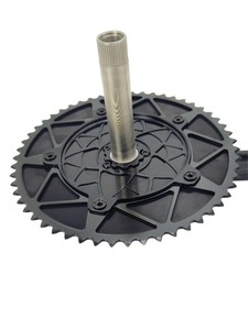 Bộ trục khuỷu hợp kim nhôm 144BCD dành cho CNC, dành cho xe đạp đường trường và xe đạp leo núi bánh cố định, kiểu rỗng tích hợp - Product Image 3