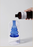 200ML clair bouteille bâton huile emballage boîte bouteille luxe verre parfum ensemble paquet et diffuseur de parfum roseau