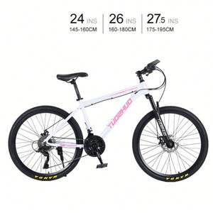 Vélo de montagne pour hommes - 26 pouces, double suspension, Dirt Jumper, VTT pour la conduite hors route et sur sentier |   Cadre en aluminium/acier haute performance - Product Image 2