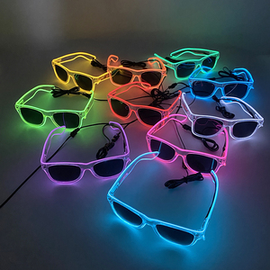 New 10 màu sắc phát sáng trang trí nội thất trang phục phụ kiện neon ánh sáng kính mát với <span class=keywords><strong>LED</strong></span> kính sáng chiếu sáng lên trong bóng tối hiệu suất - Product Image 1