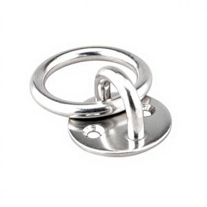 Bases de pont en acier inoxydable avec anneaux M5*33, supports et bases de lampe ronds pour portes, pour ventilateurs et lustres suspendus - Product Image 4