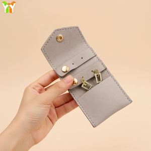 Hr Stylish Folding Rings Necklaces Storage Bag Microfiber <b>Mini</b> <b>Pouch</b> Lightweight Jewelry Roll Case for Gifts - Product Image 1