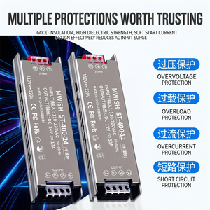 Mwish ST ซีรีส์ไฟ <span class=keywords><strong>LED</strong></span> บางเฉียบ110V <span class=keywords><strong>220V</strong></span> ถึง12V 24V สำหรับป้ายโฆษณาให้แสงสว่างเชิงพาณิชย์ - Product Image 3