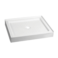 Neo-Sudut Bentuk Permukaan Padat Akrilik Shower Tray (K2001H-F)