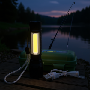 Linterna Táctica LED Recargable Myrva de 100-1000 Lúmenes, Cuerpo de Aleación de Aluminio, para Pesca con Luz Lateral - Product Image 2