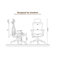 Chaise de bureau exécutive contemporaine réglable, pivotante, en maille, design personnalisé pour le personnel, ergonomique