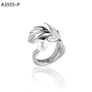 แหวนแฟชั่นประดับ PERLAS A3555 สำหรับผู้หญิง เครื่องประดับคุณภาพสูง - Product Image 1