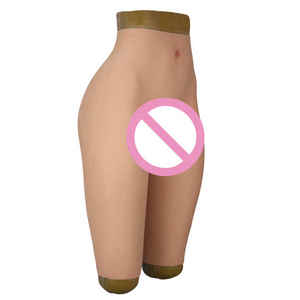 Taille S mise à niveau artificielle pleine Silicone hanche-ascenseur chatte pantalon faux Sexy réaliste vagin culotte transgenre Cosplay transexuelle - Product Image 3