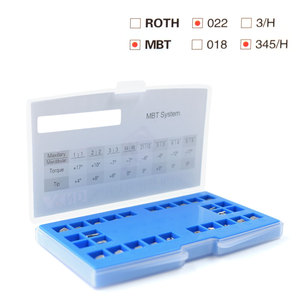 Roth MBT 018 022 ortodontica in metallo autolegante bretelle dentarie staffe di auto legatura con tubo buccale per odontoiatria - Product Image 5