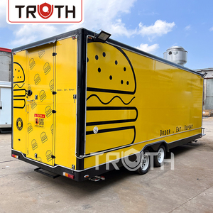 Sự thật loại mới đầy đủ nhà bếp thực phẩm Xe tải với Ice Cream <span class=keywords><strong>Pizza</strong></span> cà phê Hot Dog nhượng Bộ Trailer giỏ hàng giá rẻ di động thực phẩm Trailer - Product Image 3