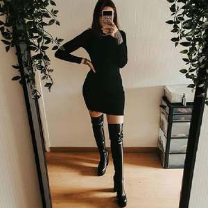 Stivali Alti al Ginocchio a Punta con Tacco Alto, Stile Gatto e Cavaliere, Moda Femminile - Product Image 5