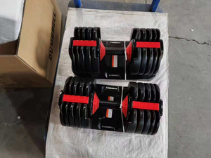 Haltères réglables CZFIT Quick Smart 24 kg/52,5 lb pour entraînement musculaire, haltères de gym avec poignée antidérapante pour l'entraînement - Product Image 5