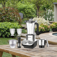 HappyPartner mélangeur multifonctionnel 6-en-1 mélangeur presse-agrumes mélangeur de jus mélangeur de nourriture électrique presse-agrumes broyeur Smoothie Maker