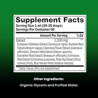 Gouttes de drainage lymphatique personnalisées, complément liquide à base de plantes, 60 ml, certifié Halal, pour la détoxification, le nettoyage, l'immunité et l'équilibre hydrique