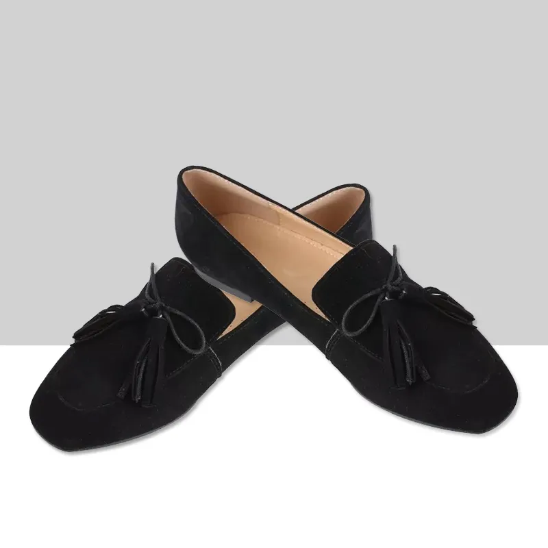 2021 New design Womens casual shoes Leather flats Lightweight soft Custom ballerina shoes wholesale prices