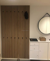 Panneau acoustique insonorisant KINGMAN, panneau mural à lattes, plafond en bois, réduction du bruit, restaurant, bureau, entrepôt, extérieur